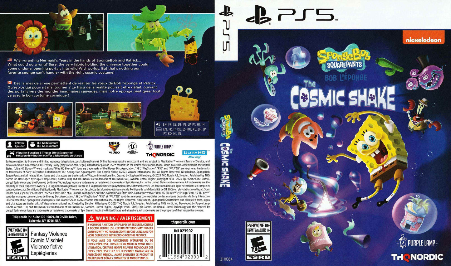 SpongeBob SquarePants The Cosmic Shake Cover Art - WOI Solutions