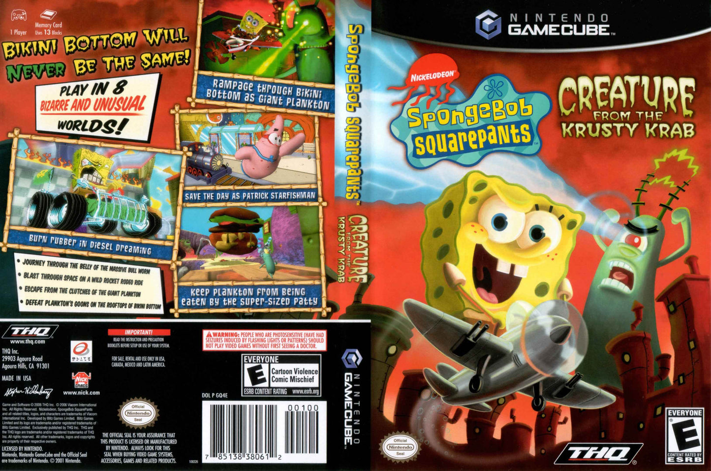 SpongeBob Squarepants Creature from the Krusty Krab Cover Art - WOI Solutions