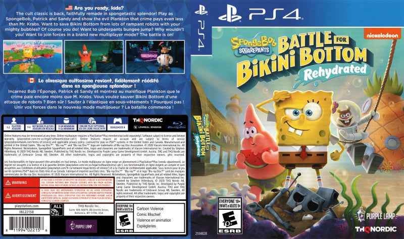 Spongebob Squarepants Battle for Bikini Bottom Rehydrated Cover Art - WOI Solutions