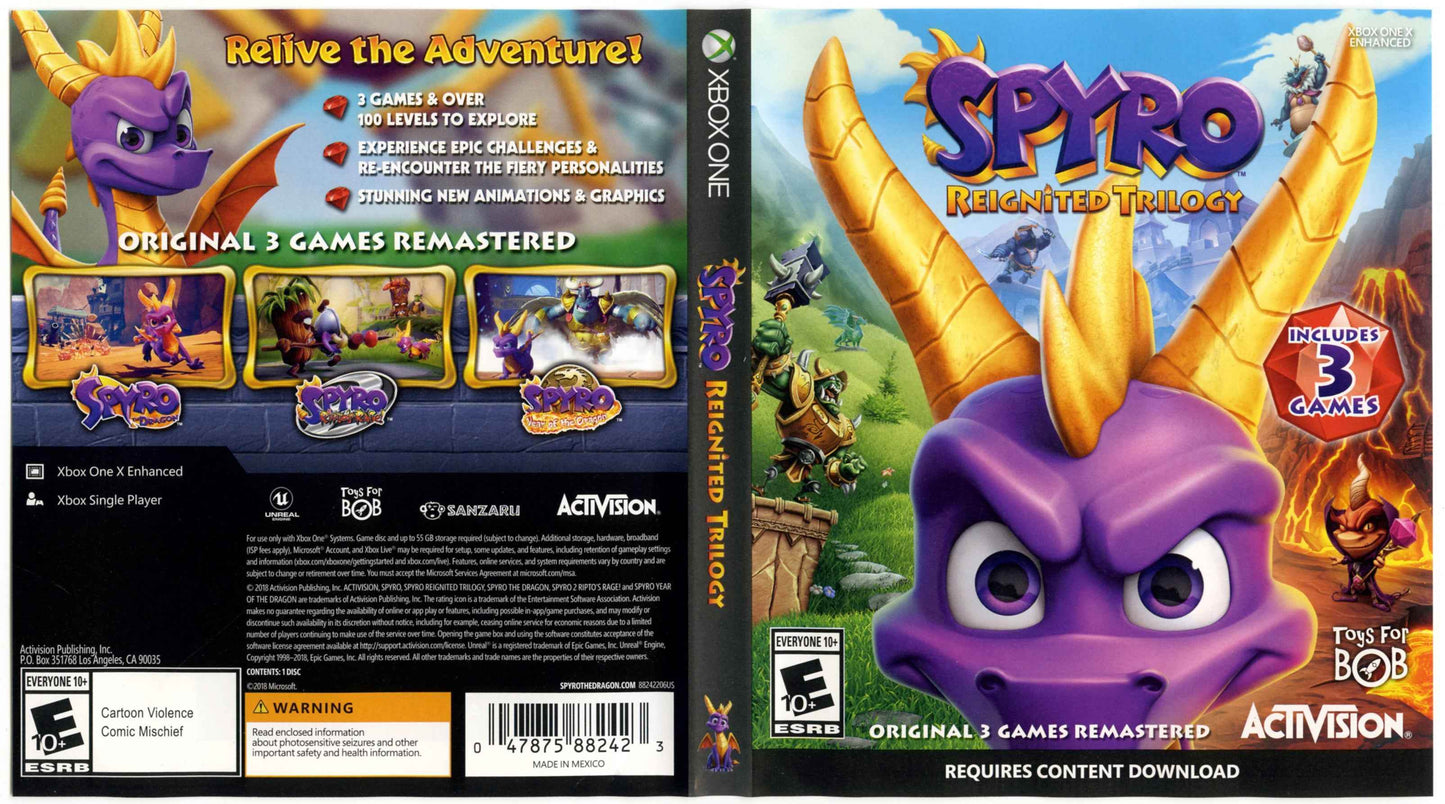 Spyro Reignited Trilogy Cover Art - WOI Solutions