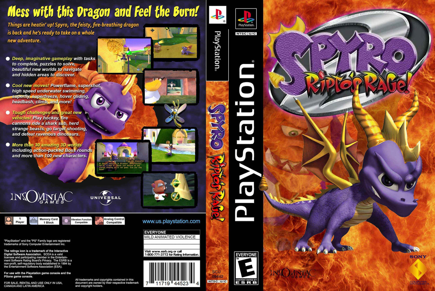 Spyro 2 Ripto's Rage! Cover Art - WOI Solutions