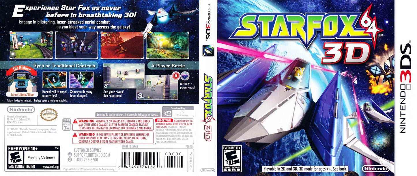 Star Fox 64 3D Cover Art - WOI Solutions
