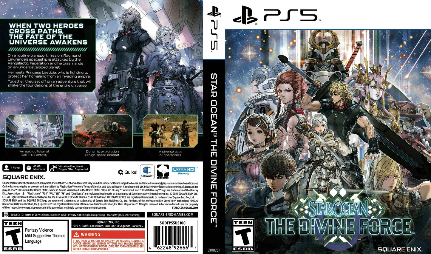 Star Ocean The Divine Force Cover Art - WOI Solutions