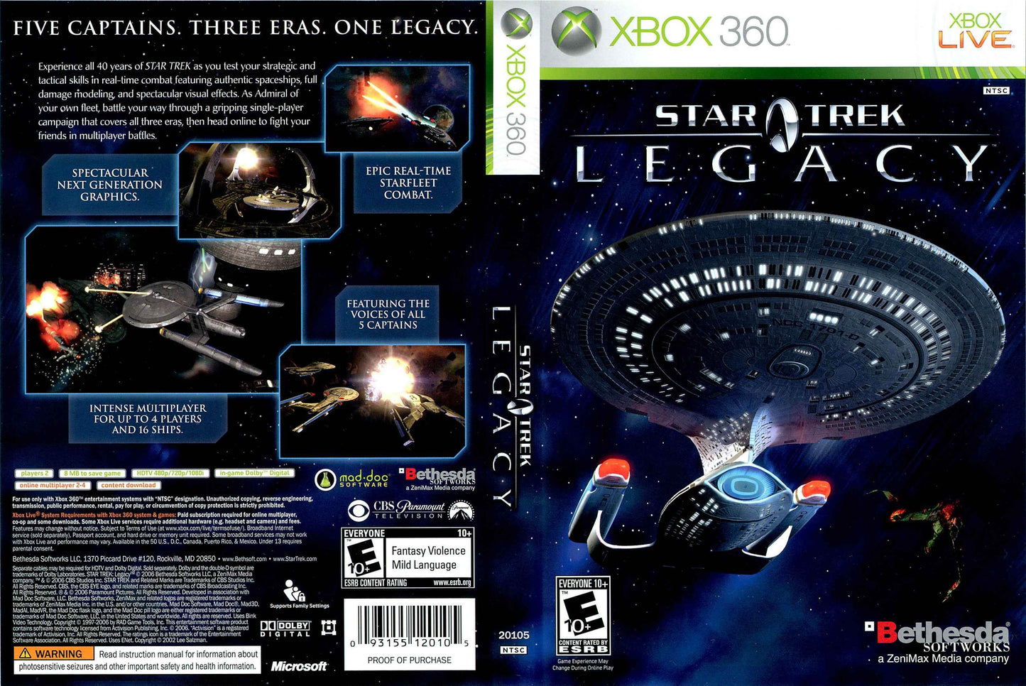 Star Trek Legacy Cover Art - WOI Solutions