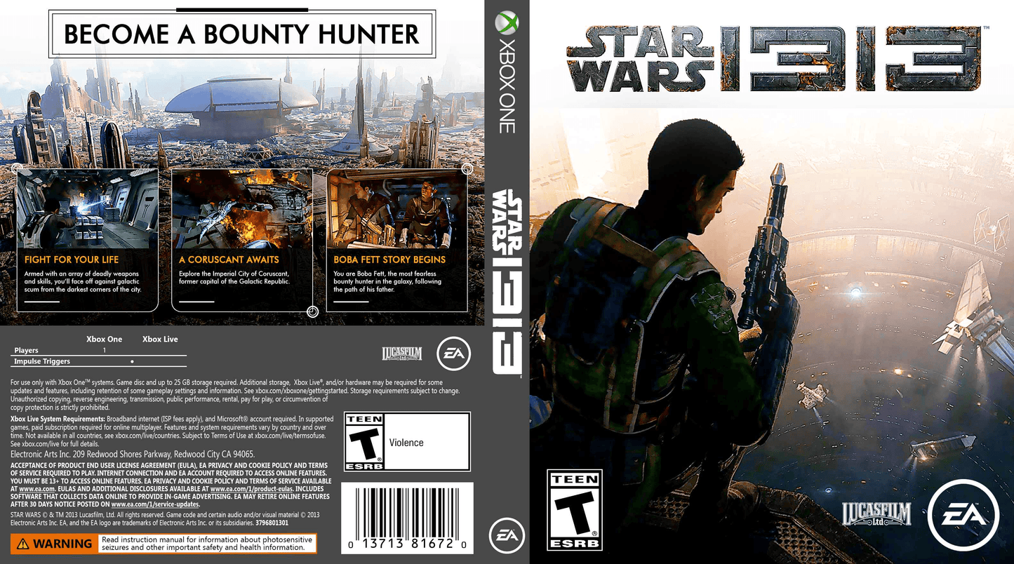 Star Wars 1313 Cover Art - WOI Solutions