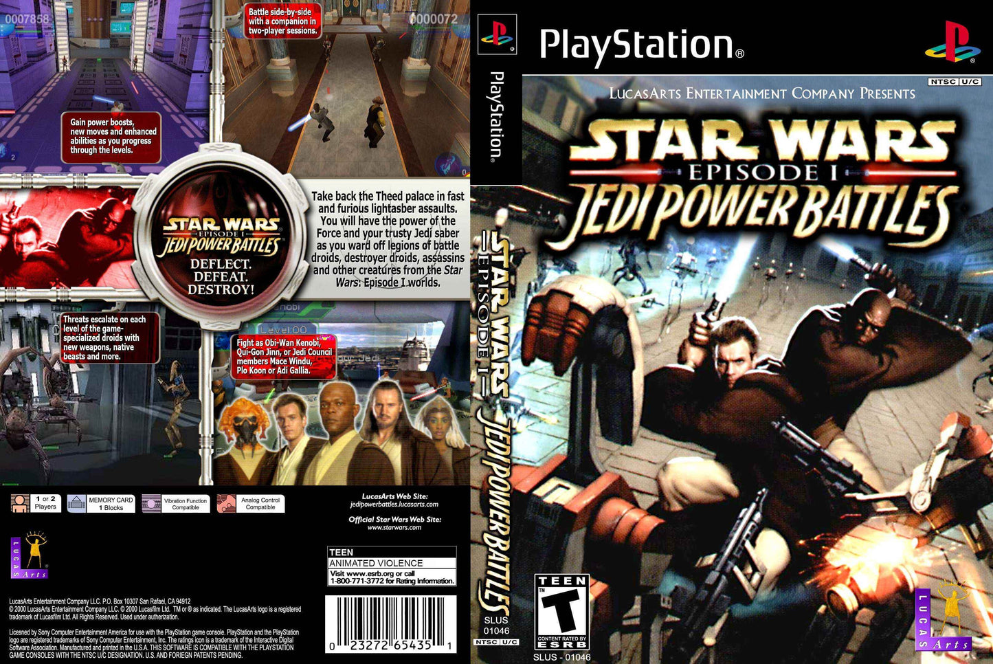 Star Wars Episode I Jedi Power Battles Cover Art - WOI Solutions