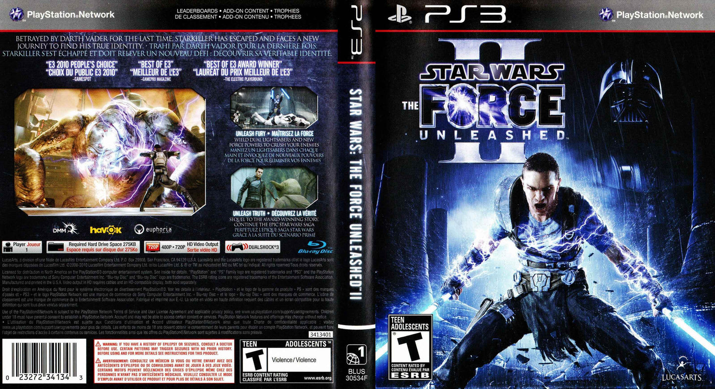 Star Wars Force Unleashed 2 Cover Art - WOI Solutions