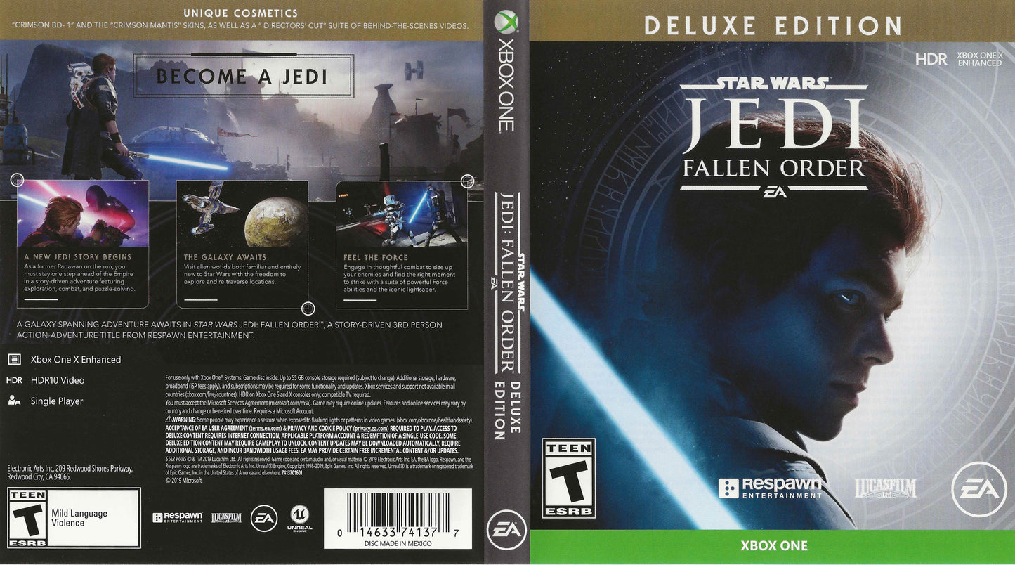 Star Wars Jedi Fallen Order Cover Art - WOI Solutions