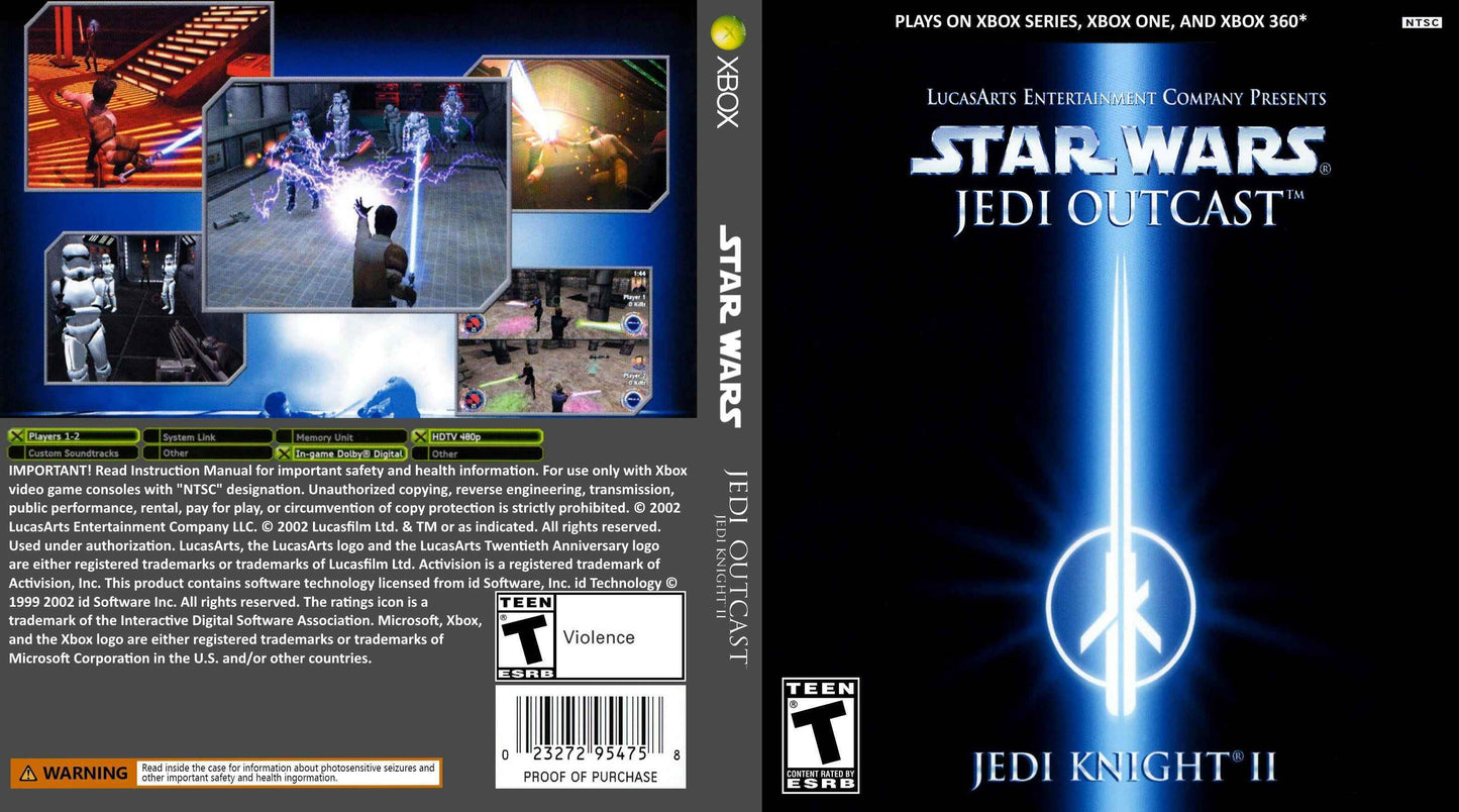 Star Wars Jedi Knight II Jedi Outcast Cover Art - WOI Solutions