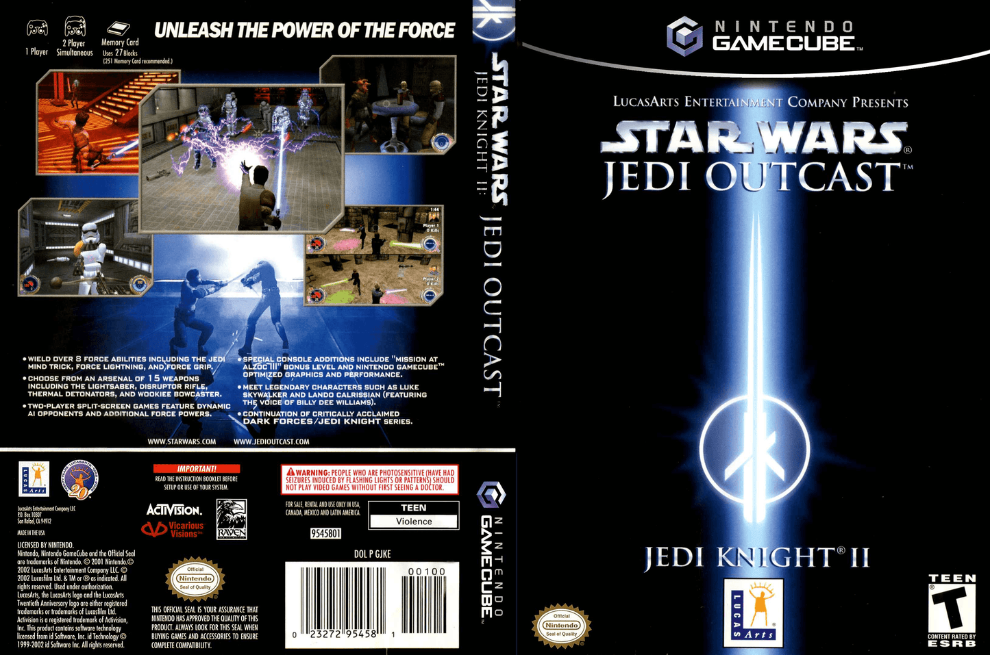 Star Wars Jedi Outcast Cover Art - WOI Solutions