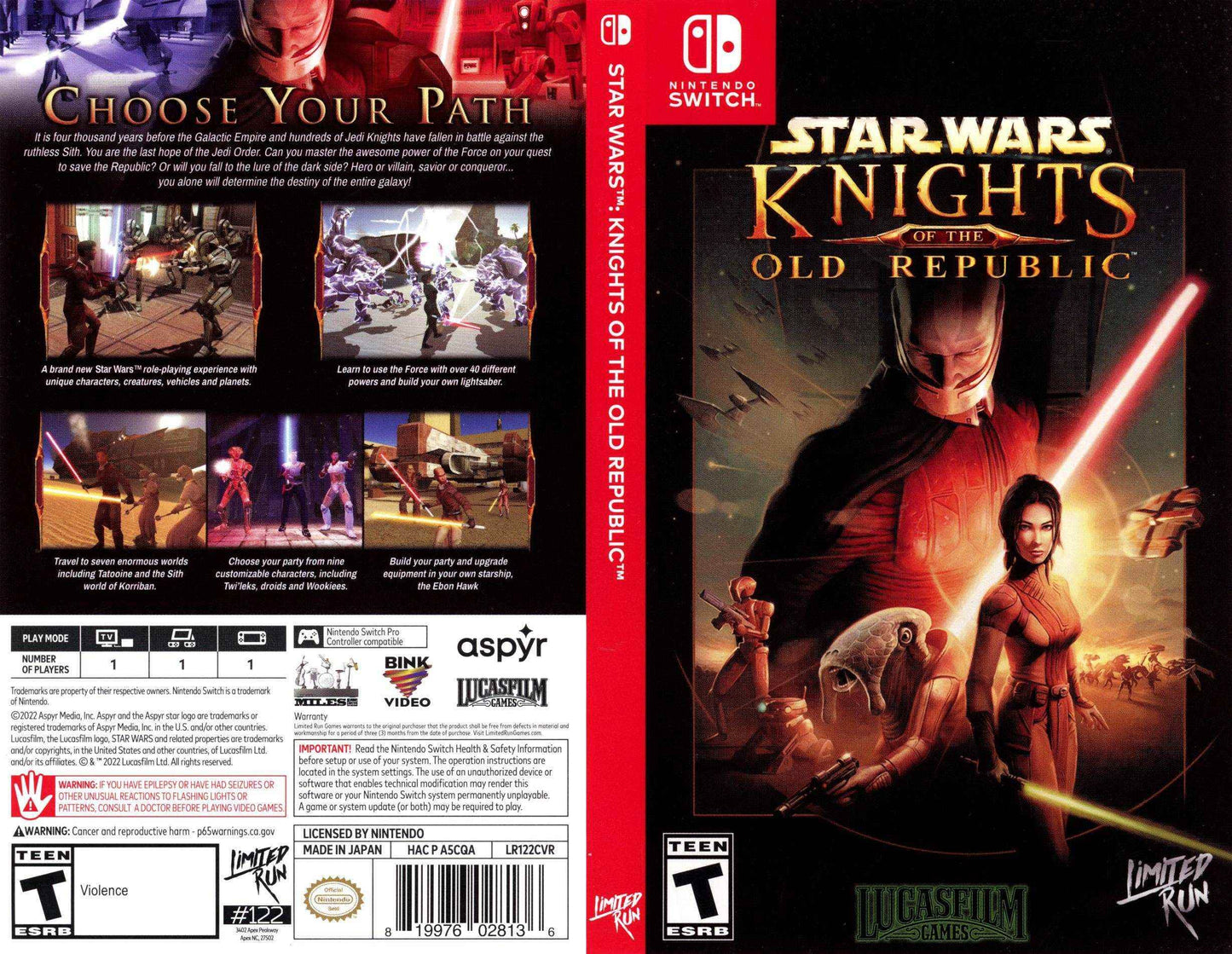 Star Wars Knights of the Old Republic Cover Art - WOI Solutions