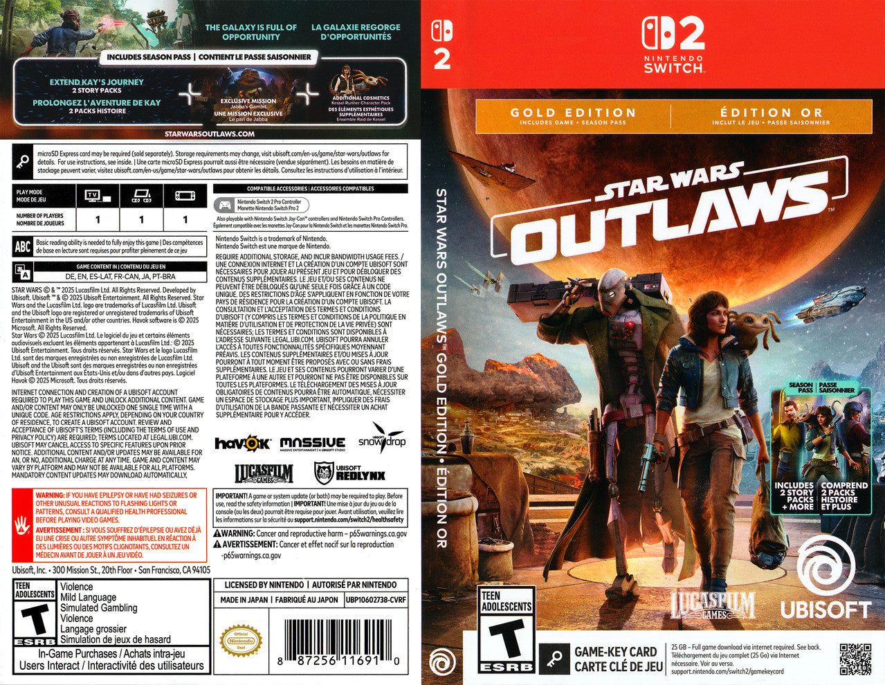 Star Wars Outlaws Gold Edition