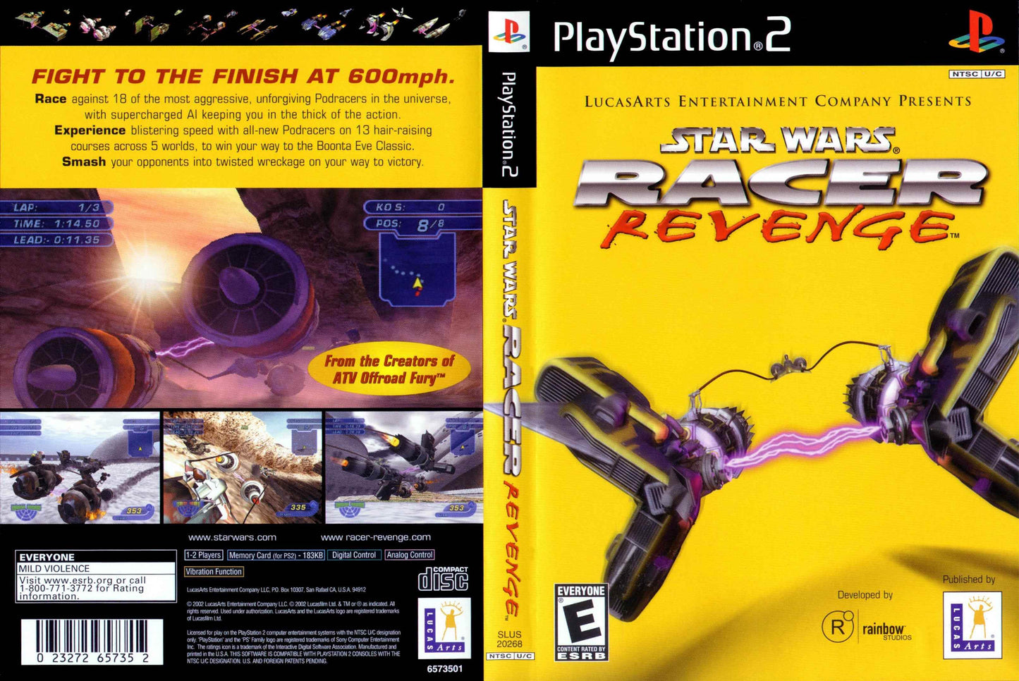 Star Wars Racer Revenge Cover Art - WOI Solutions