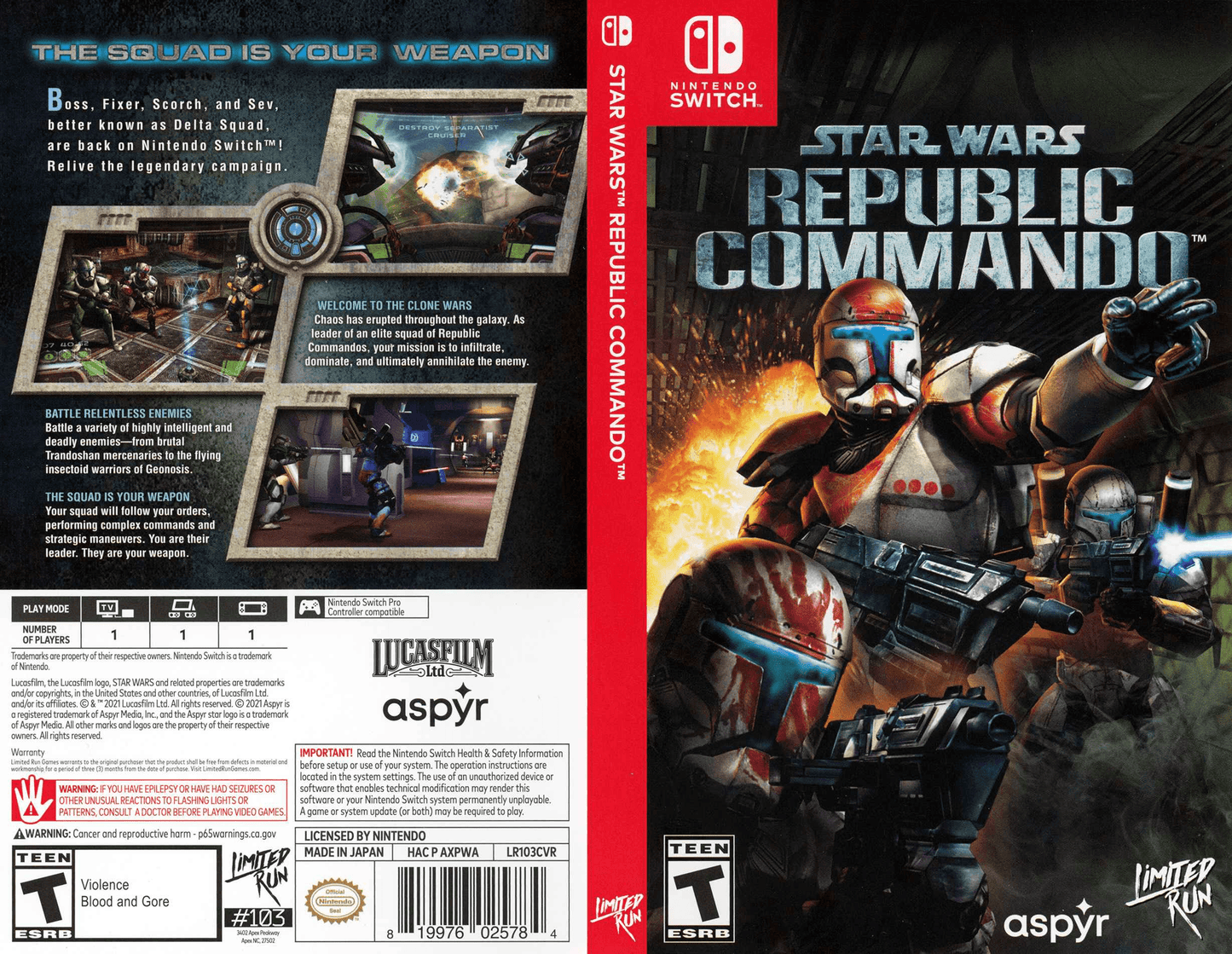 Star Wars Republic Commando Cover Art - WOI Solutions