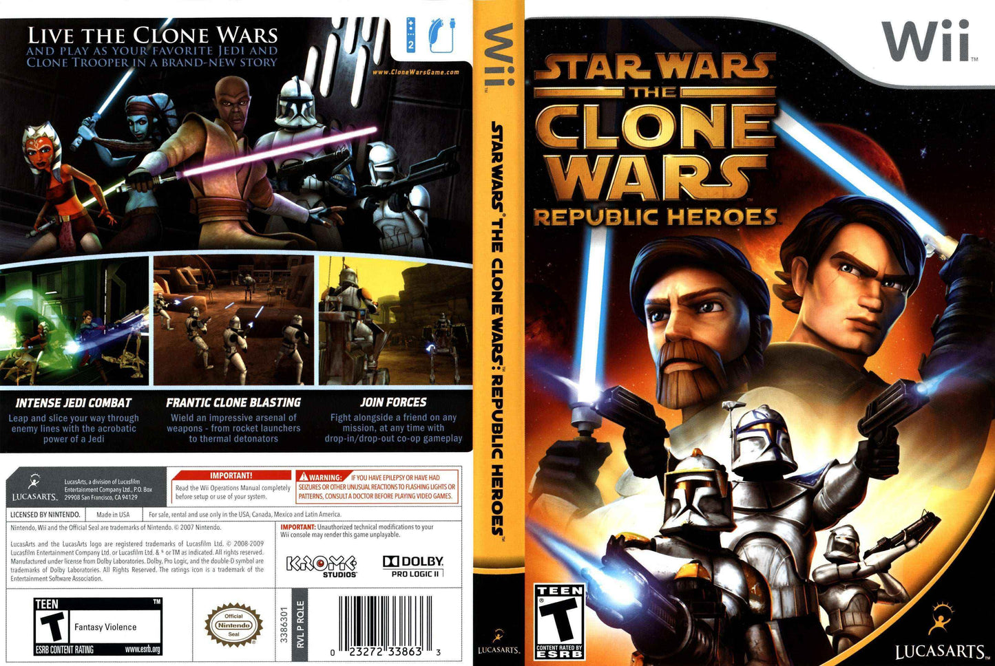 Star Wars The Clone Wars Republic Heroes Cover Art - WOI Solutions