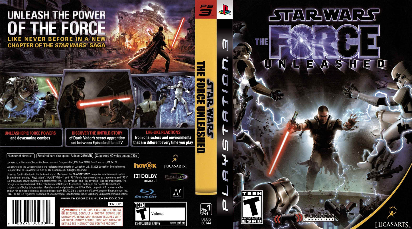Star Wars The Force Unleashed Cover Art - WOI Solutions
