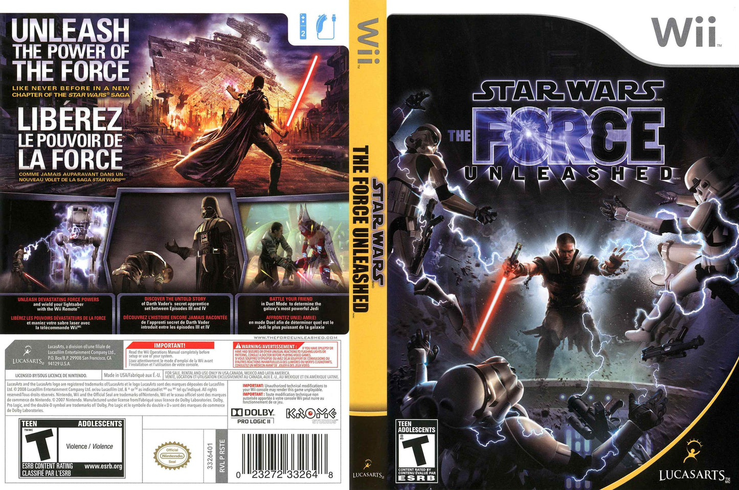 Star Wars The Force Unleashed Cover Art - WOI Solutions