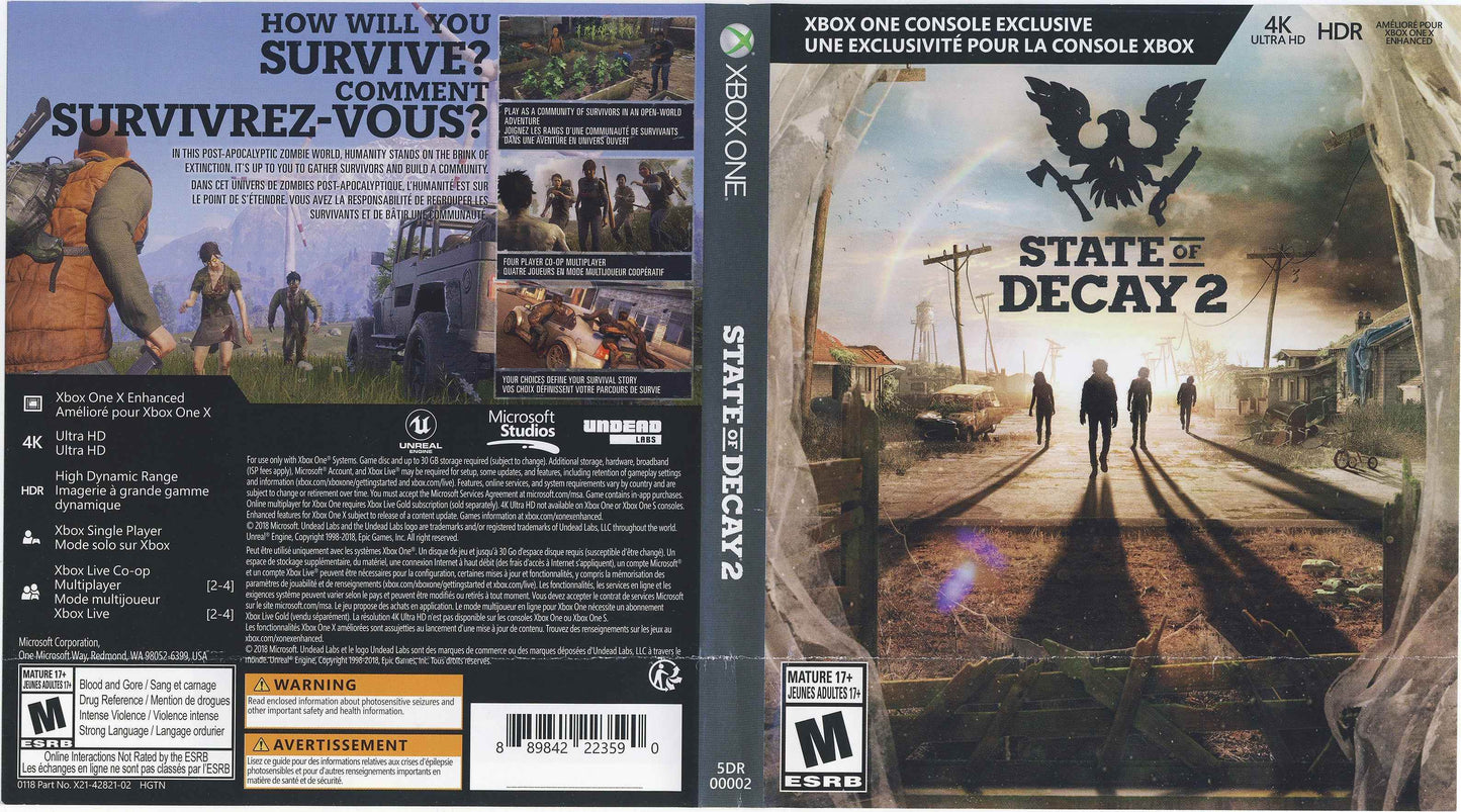 State of Decay 2 Cover Art - WOI Solutions