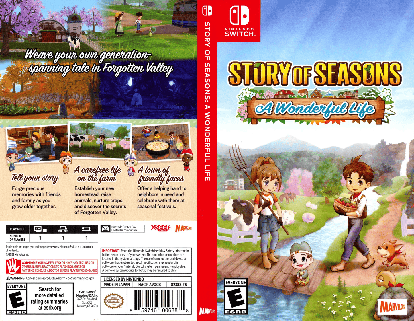 Story of Seasons A Wonderful Life Cover Art - WOI Solutions