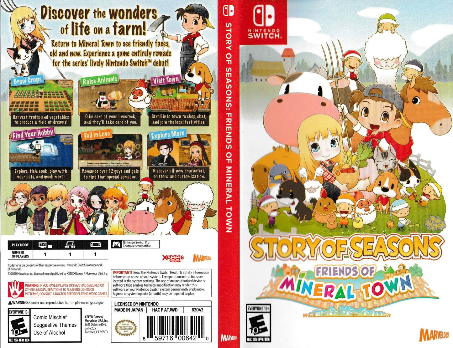Story of Seasons Friends of Mineral Town Cover Art - WOI Solutions