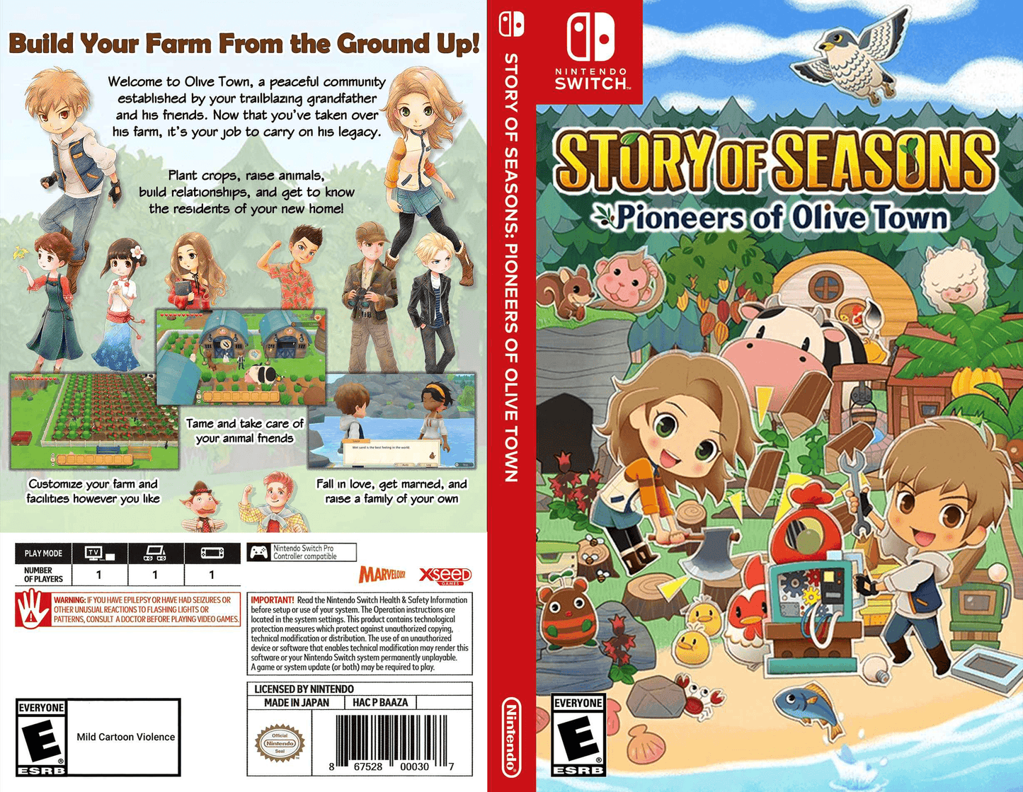 Story of Seasons Pioneers of Olive Town.png Cover Art - WOI Solutions
