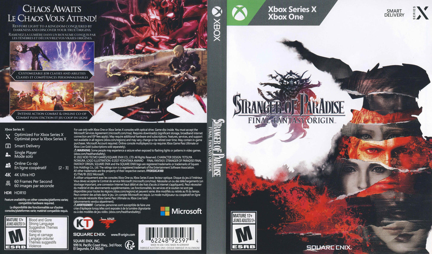 Stranger of Paradise Final Fantasy Origin Cover Art - WOI Solutions