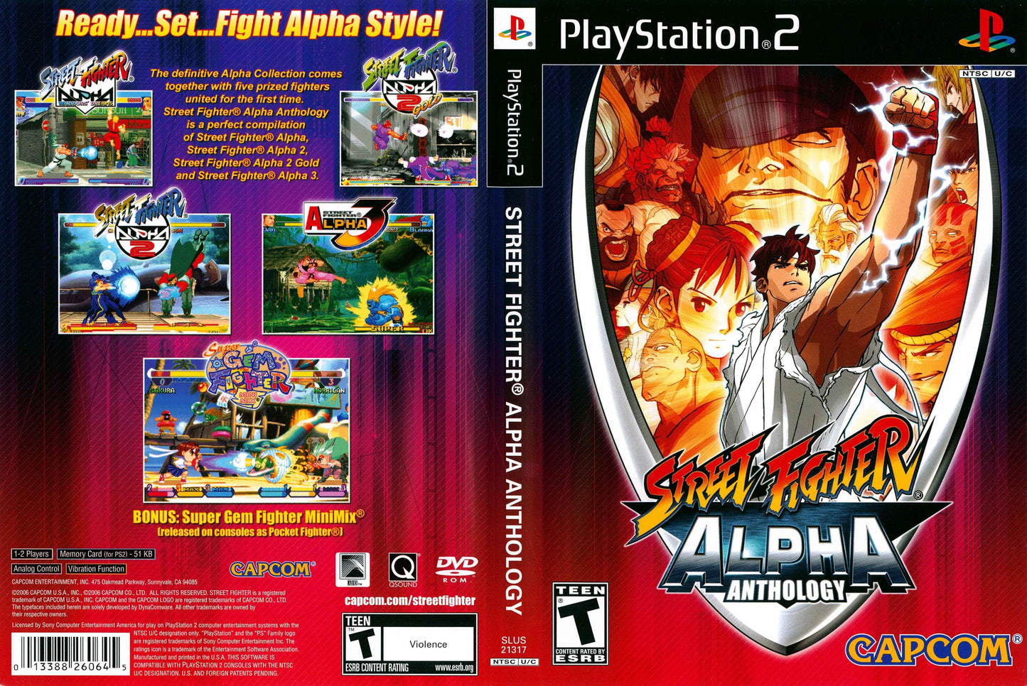 Street Fighter Alpha Anthology Cover Art - WOI Solutions