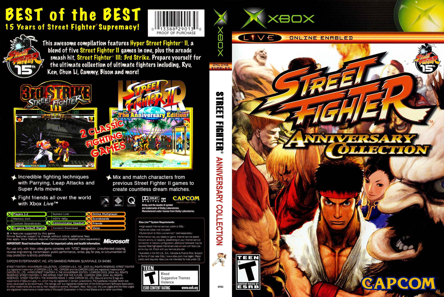 Street Fighter Anniversary Collection Cover Art - WOI Solutions