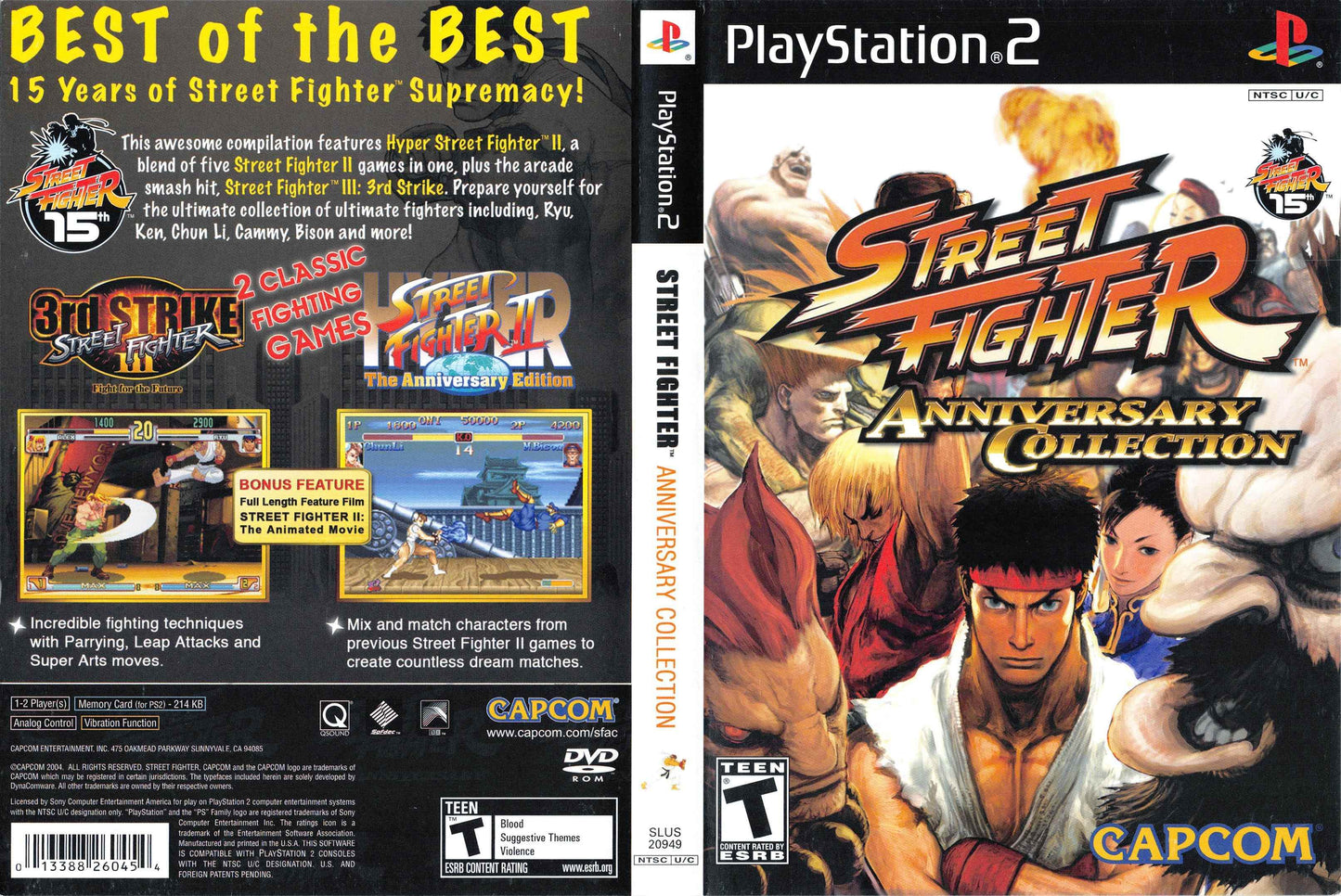Street Fighter Anniversary Collection Cover Art - WOI Solutions