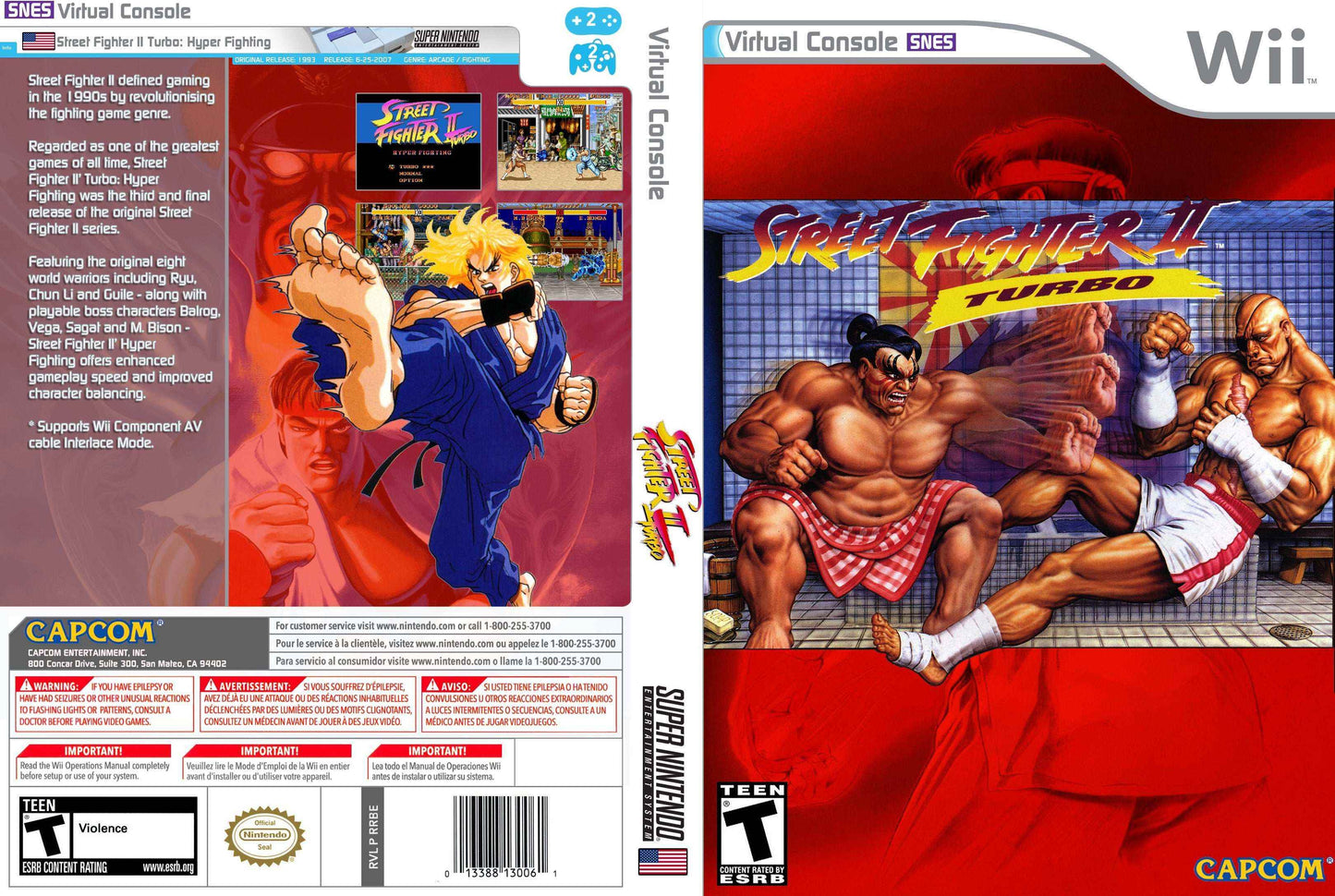 Street Fighter II Turbo (Virtual Console) Cover Art - WOI Solutions