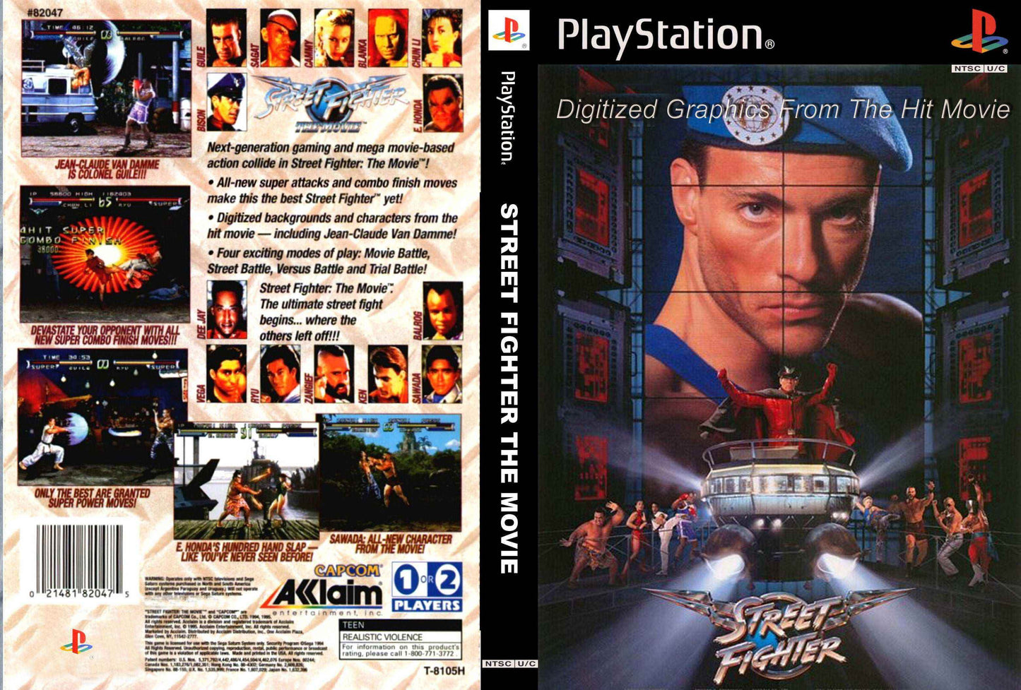 Street Fighter The Movie Cover Art - WOI Solutions