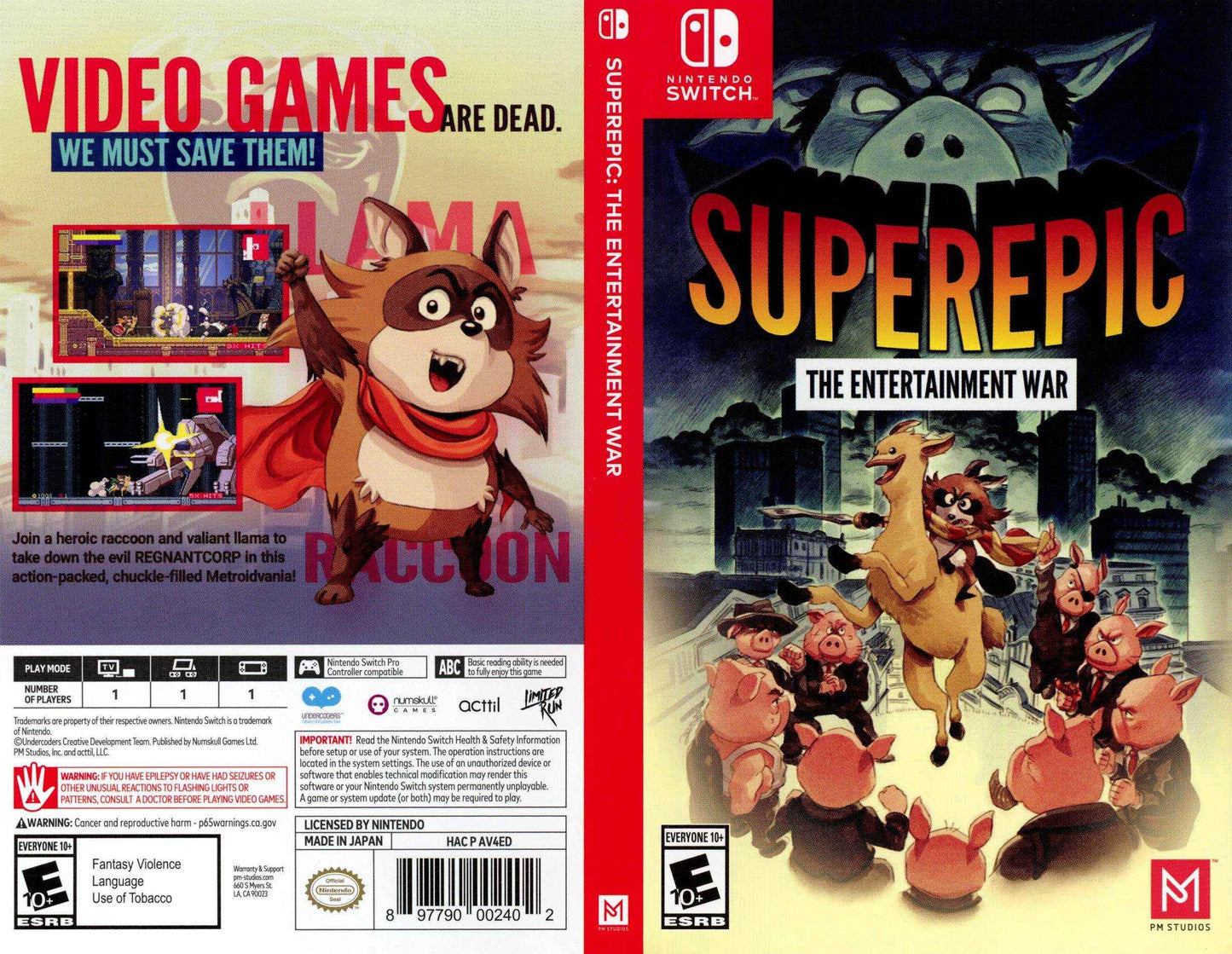 SuperEpic The Entertainment War Cover Art - WOI Solutions