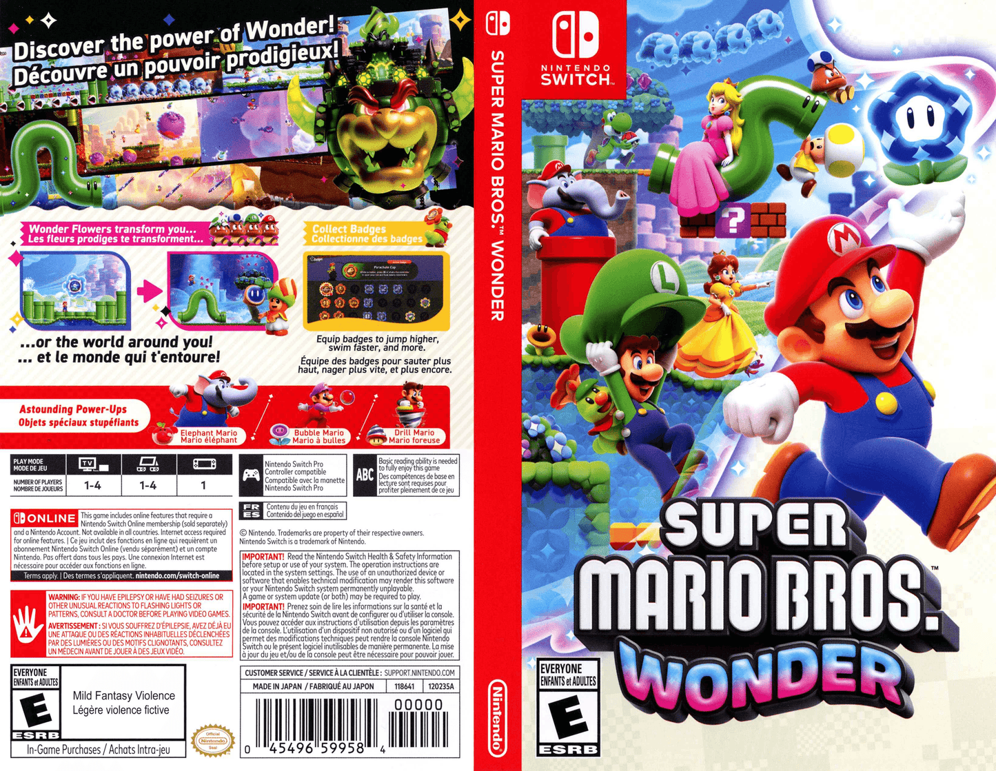Super Mario Bros. Wonder Cover Art - WOI Solutions