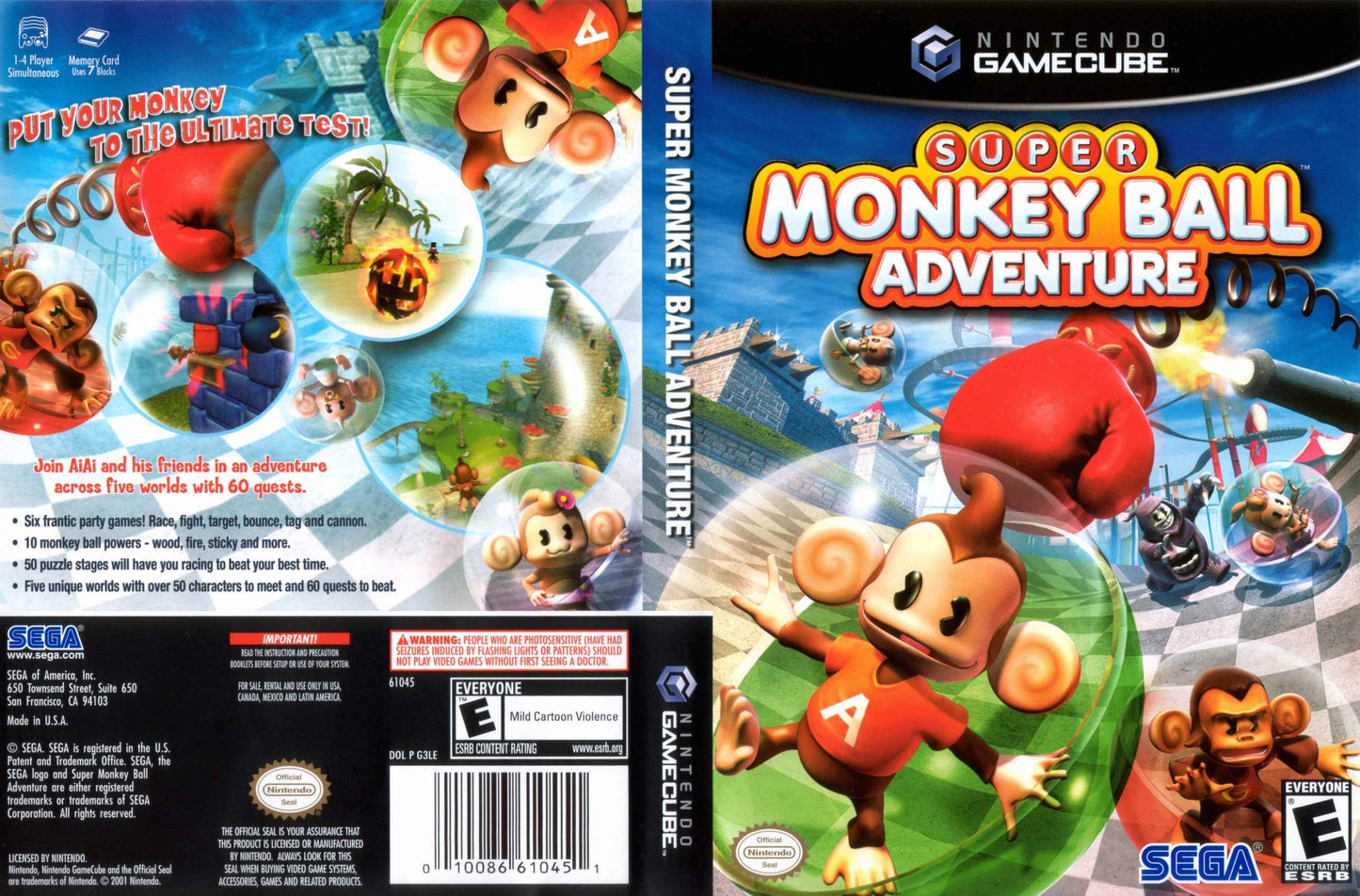Super Monkey Ball Adventure Cover Art - WOI Solutions