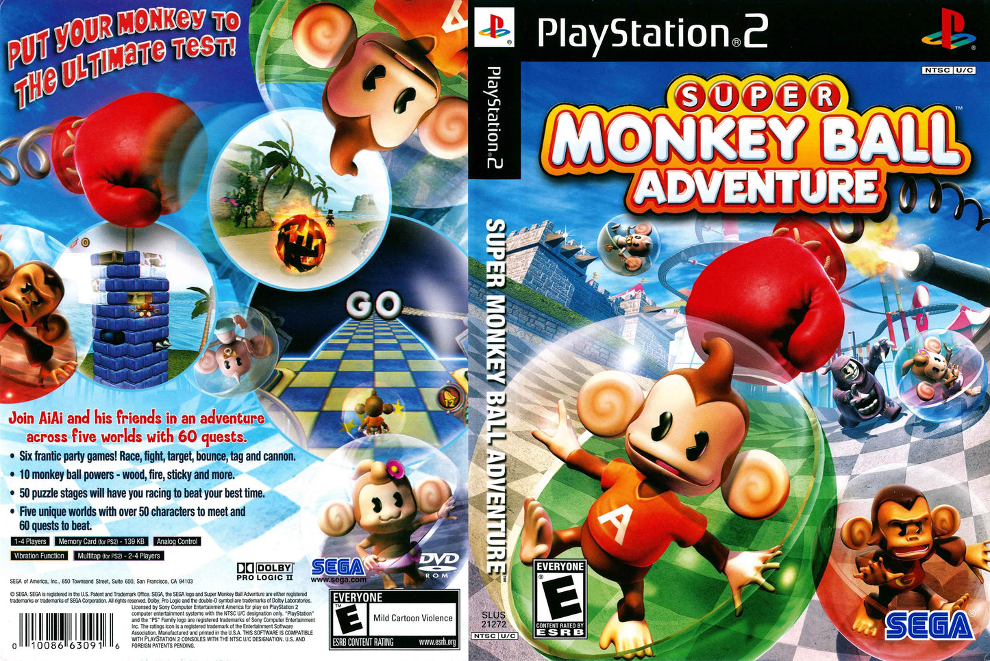 Super Monkey Ball Adventure Cover Art - WOI Solutions