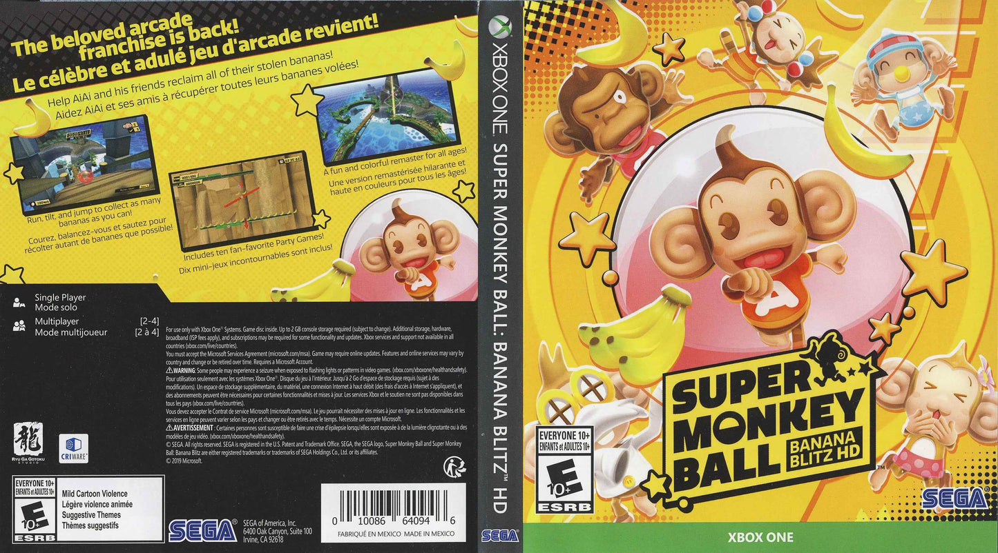 Super Monkey Ball Banana Blitz HD Cover Art - WOI Solutions