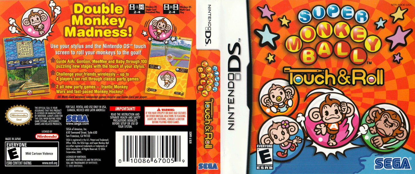 Super Monkey Ball Touch & Roll Cover Art - WOI Solutions