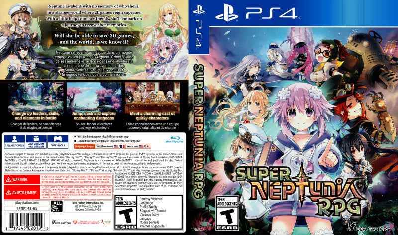 Super Neptunia RPG Cover Art - WOI Solutions