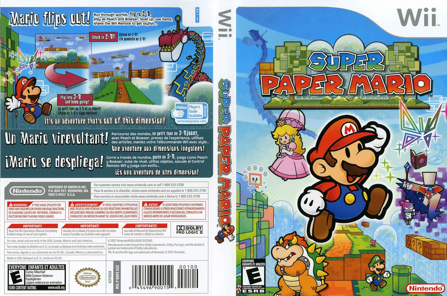 Super Paper Mario Cover Art - WOI Solutions
