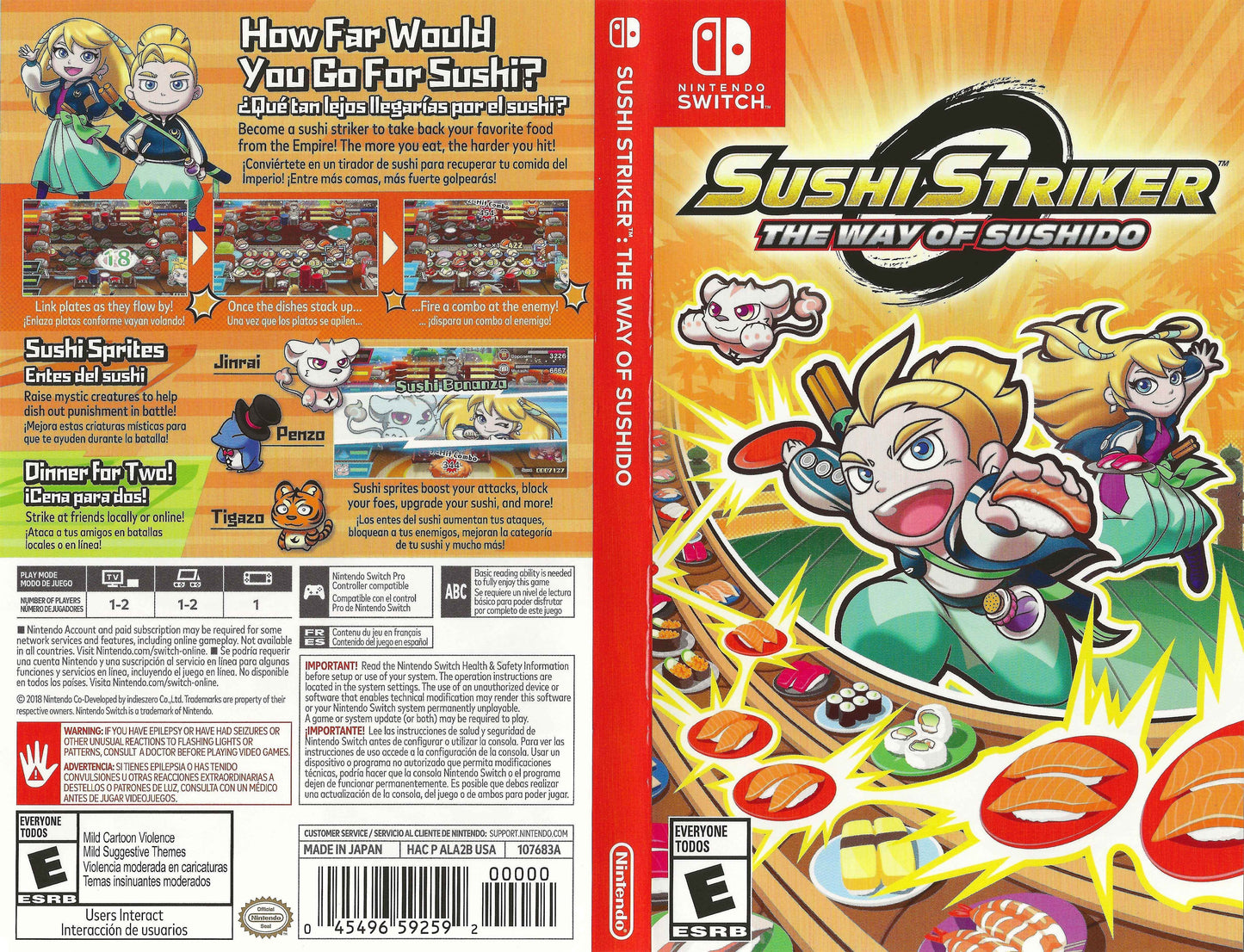 Sushi Striker The Way of Sushido Cover Art - WOI Solutions