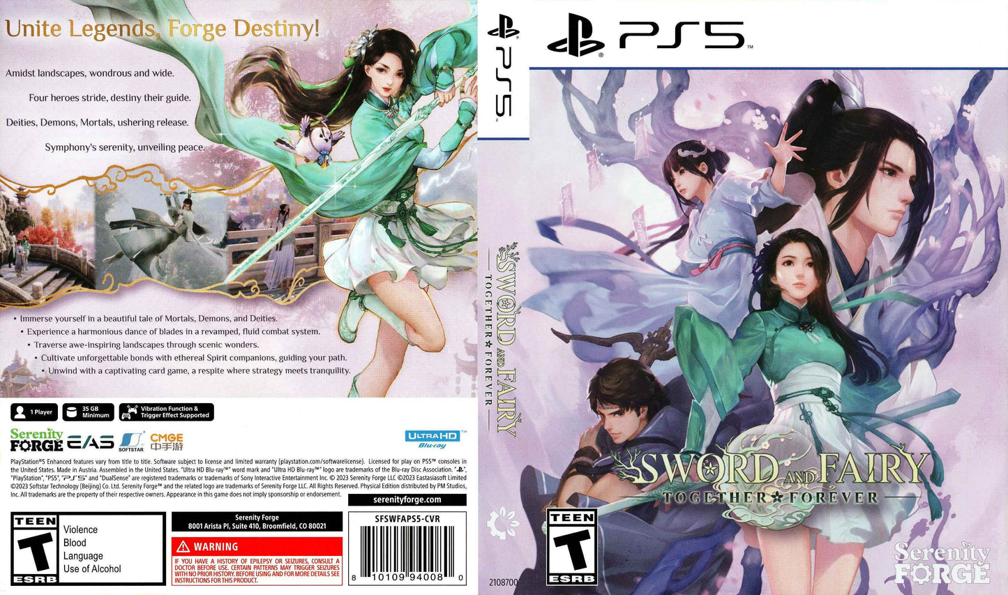 Sword and Fairy -Together Forever Cover Art - WOI Solutions