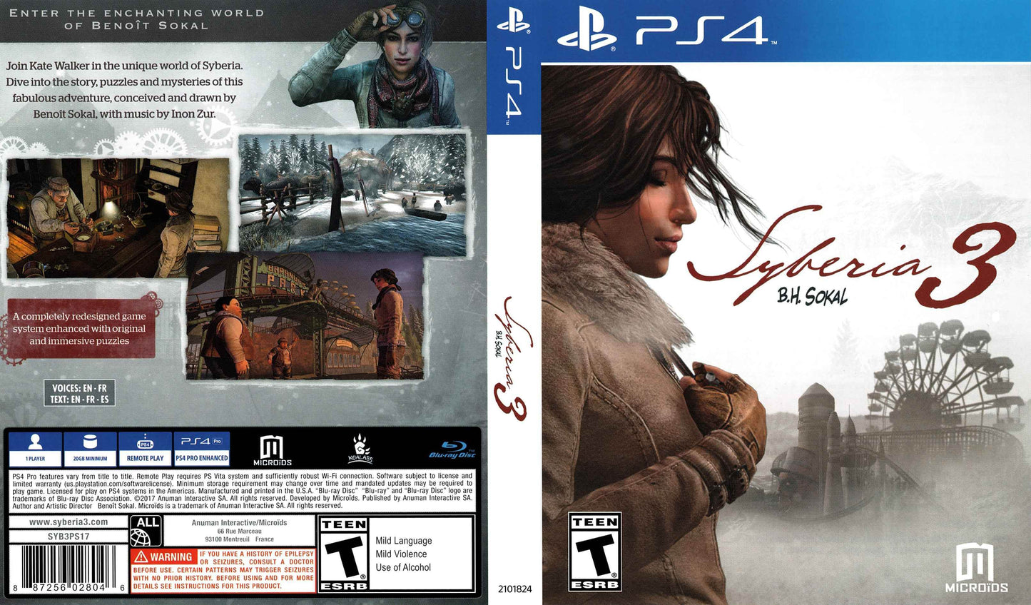 Syberia 3 Cover Art - WOI Solutions