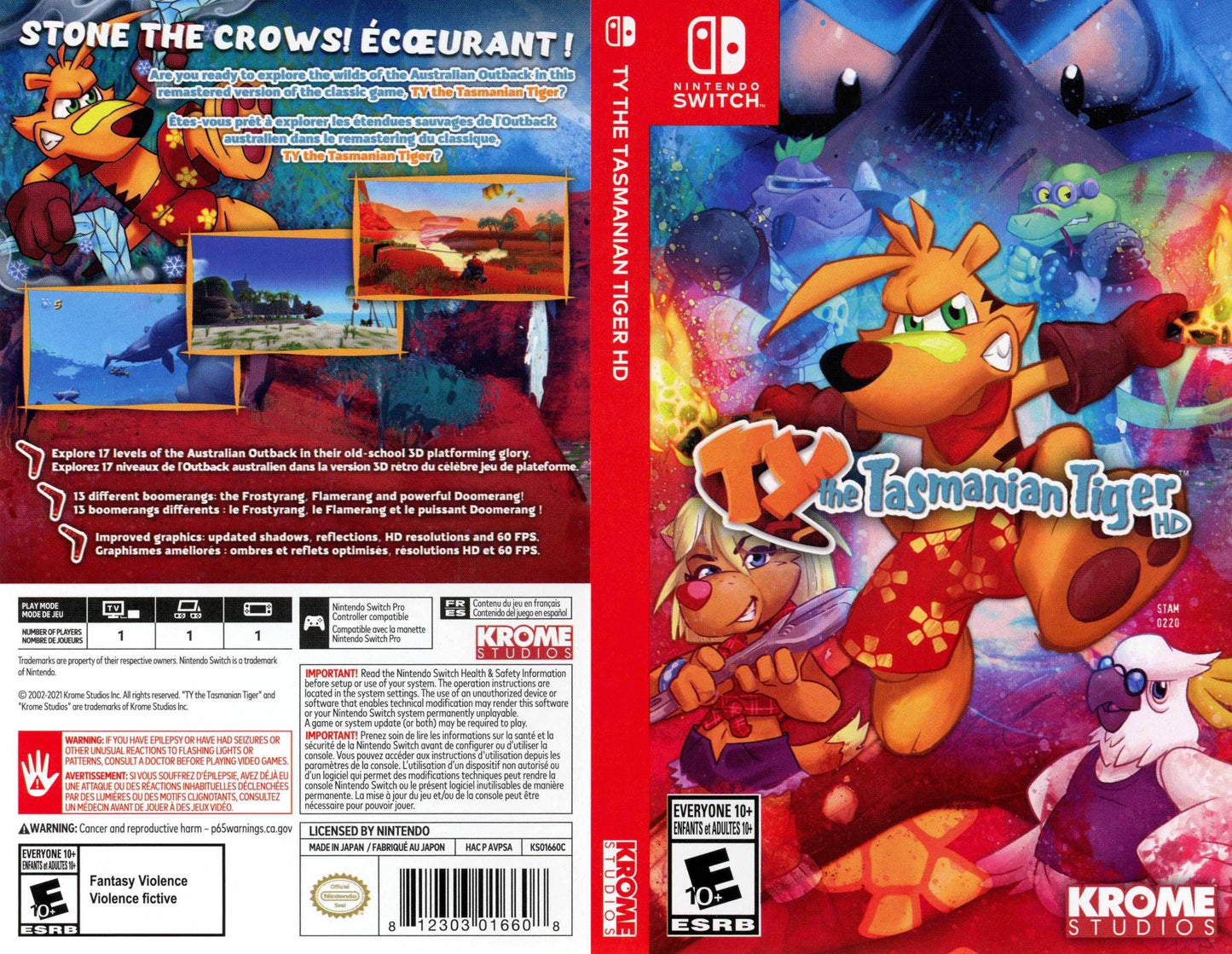 TY the Tasmanian Tiger HD Cover Art - WOI Solutions