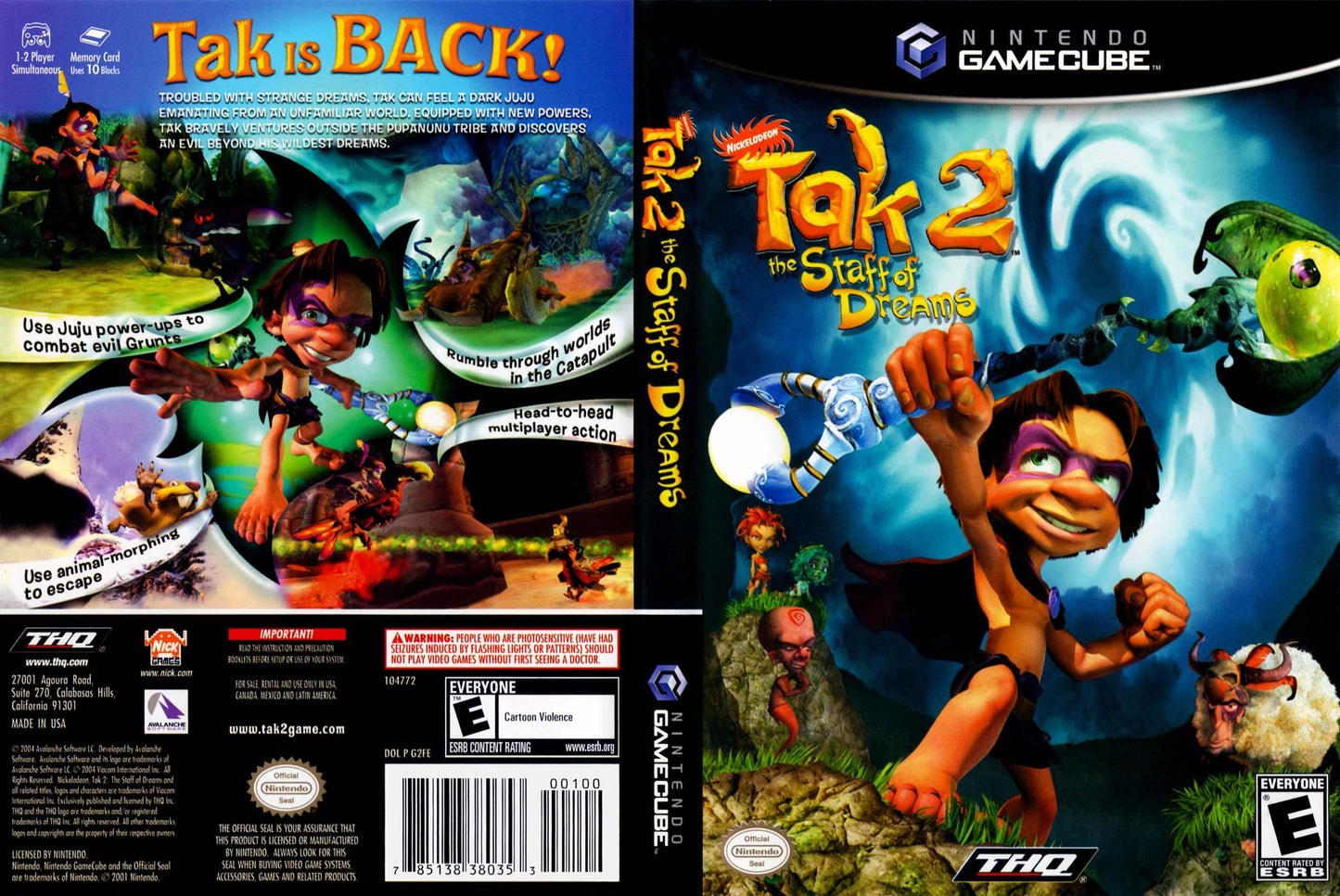 Tak 2 The Staff of Dreams Cover Art - WOI Solutions