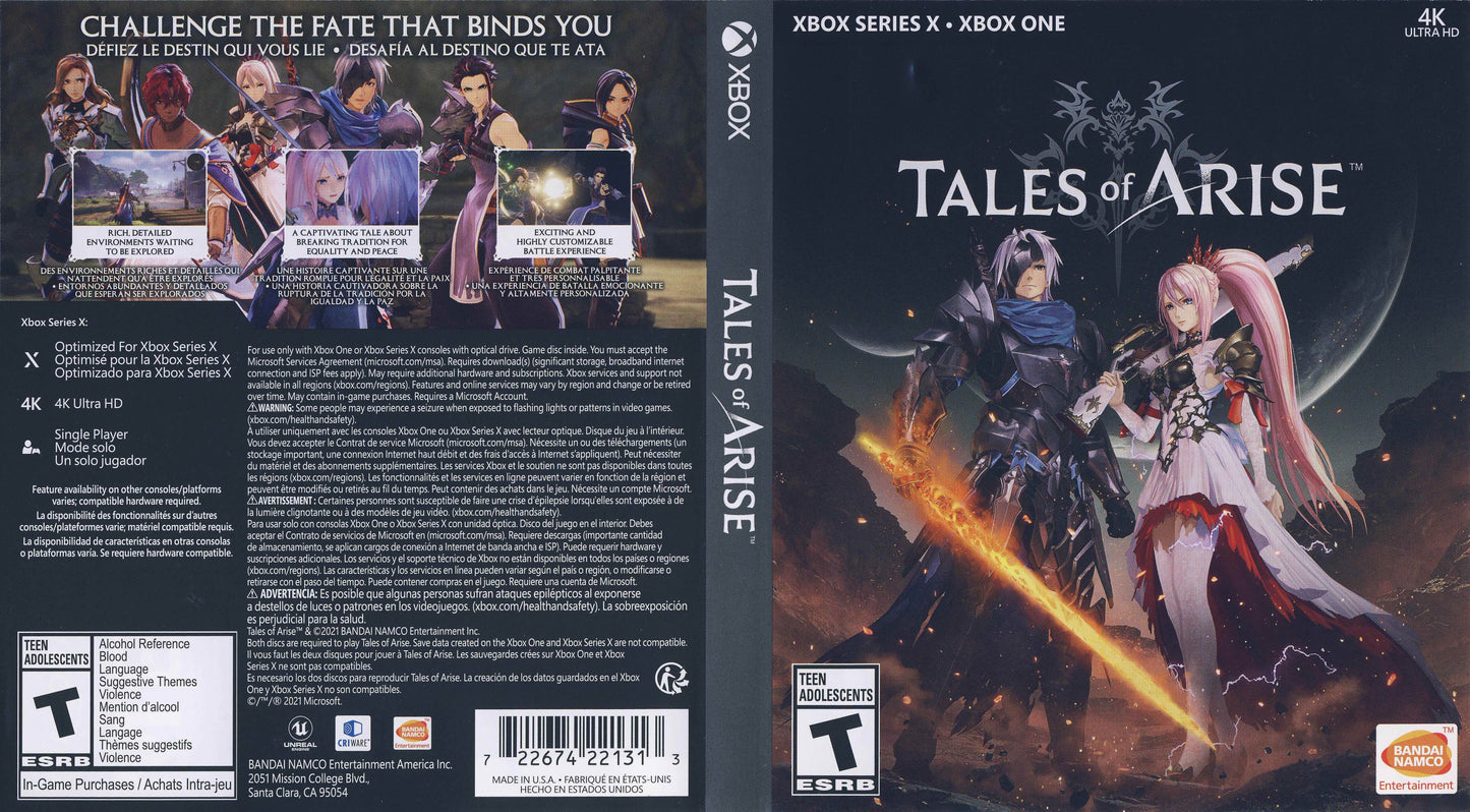 Tales of Arise Cover Art - WOI Solutions