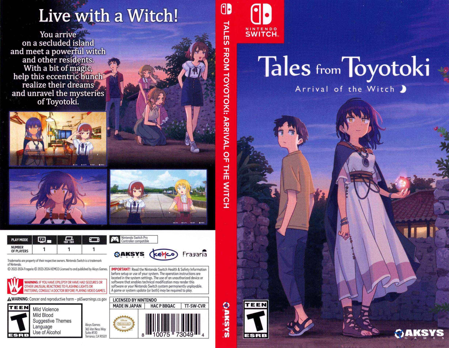 Tales from Toyoroki Arrival of the Witch Cover Art - WOI Solutions