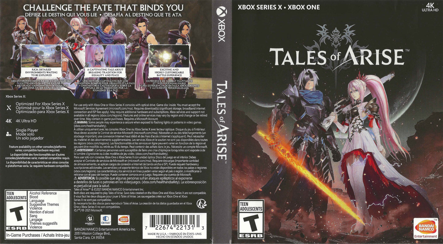 Tales of Arise Cover Art - WOI Solutions