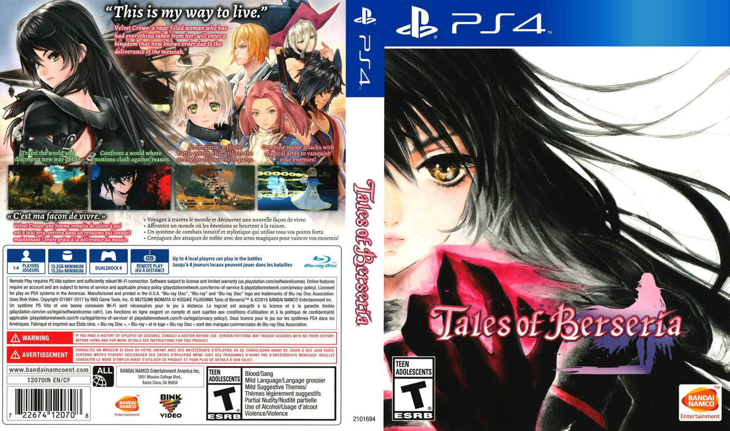 Tales of Berseria Cover Art - WOI Solutions