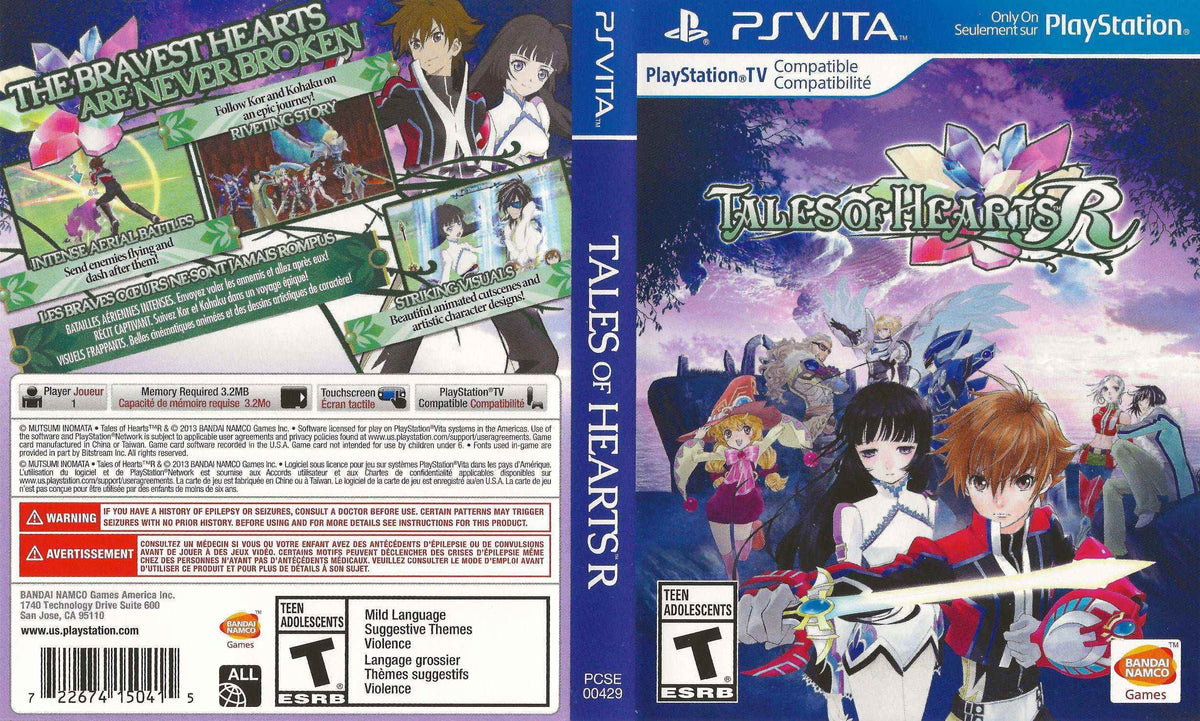 Tales of Hearts R Cover Art - WOI Solutions