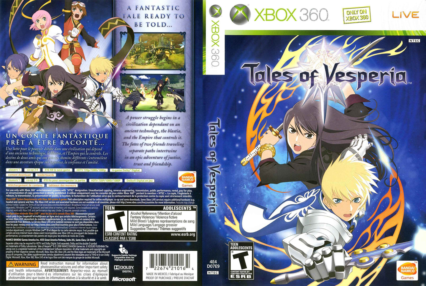 Tales of Vesperia Cover Art - WOI Solutions
